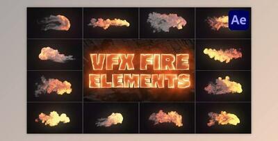 VFX Fire Elements for After Effects (Videohive 51093200) - AE Project