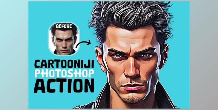 CartooNiji Photoshop Action - 279912979
