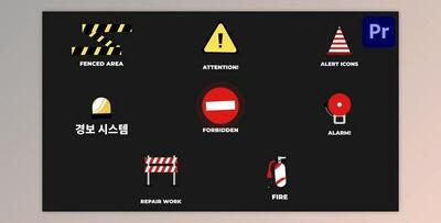 Attention Alert Icons And Titles for Premiere Pro (Videohive 53652405)