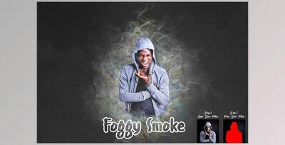 Foggy Smoke Photoshop Action CreativeMarket - 7477665