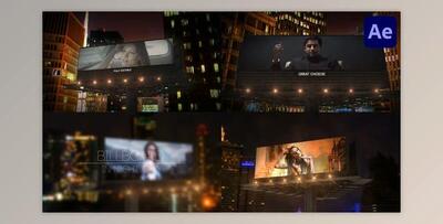 Billboard In Night City for After Effects (Videohive 56323304) - AE Project