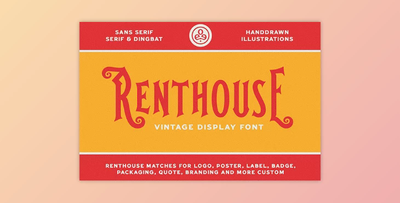 Renthouse – Vintage Display Font