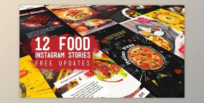 Food Instagram Stories Pack (VideoHive 23022716) - AE Project