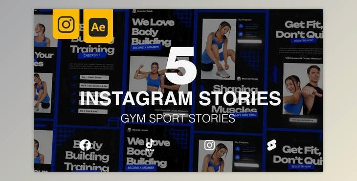 GYM Sport Instagram Stories (Videohive 46921548) - AE Project