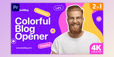 Colorful Blog Opener (MOGRT) (Videohive 33462198)