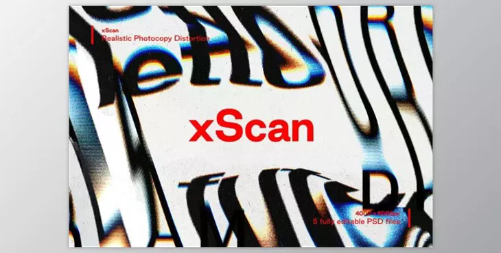 xScan – Photocopy Distortion Effect By Studio 2am (PSD)