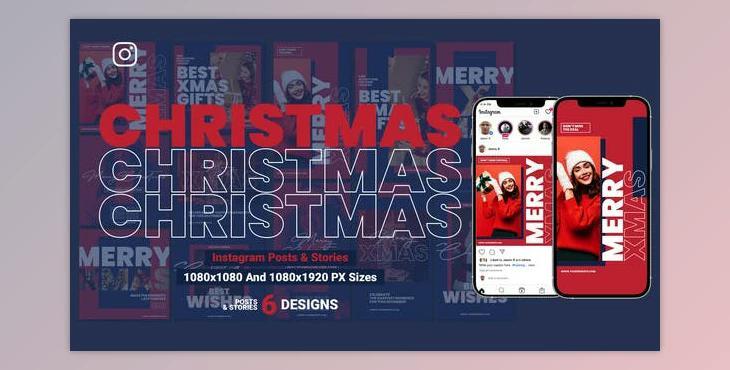 Merry Christmas Instagram Template B202 (VideoHive 34967623) - AE Project