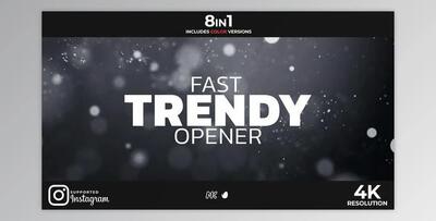 Fast Trendy Opener (Videohive 32454070) - AE Project