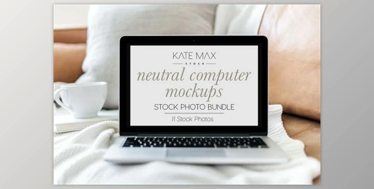 Neutral Computer Stock Photo Bundle By KateMaxStock