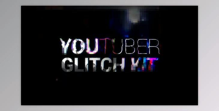 YouTuber Kit - Glitch (Videohive 20216462) - AE Project