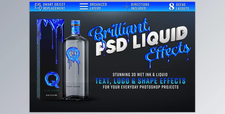 Brilliant 3D Liquid Effects GraphicRiver-29944215 (PSD)