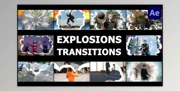 Realistic Explosions Transitions for After Effects (Videohive 47190965) - AE Project