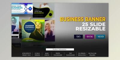 25 Business Banner Ad B80 (Videohive 32651312) - AE Project