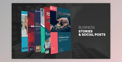 Business Stories & Social Post B75 (Videohive 32515262) - AE Project