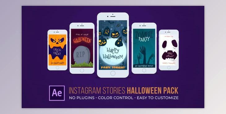Instagram Stories Halloween Pack (Videohive 40188221) - AE Project