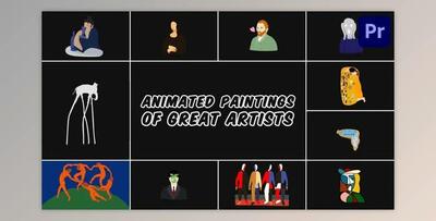 Animated Paintings of Great Artists for Premiere Pro (Videohive 53901398)