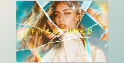 Fractured Broken Glass Photo Effect - 279351870