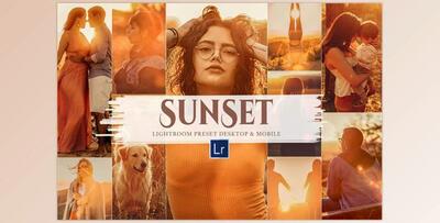 10 Sunset Mobile & Lightroom Presets CreativeMarket-5885469