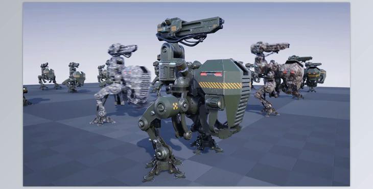 Unreal engine - SCI FI: Light Biped Mech v4.27