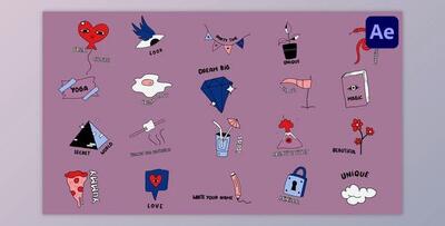 Cartoon Sketch Titles for After Effects (Videohive 45070176) - AE Project