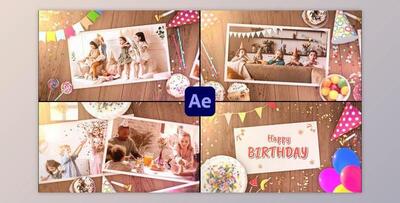 Happy Birthday Slideshow Opener for After Effects (Videohive 39705408) - AE Project