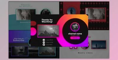 Youtube End Screens V3 (Motionarray 571554)