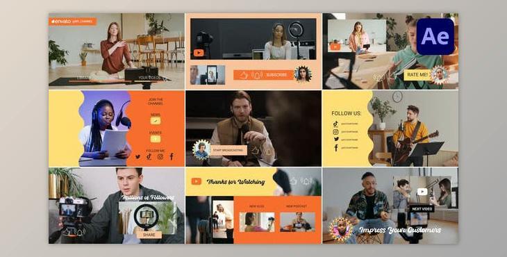 Youtube Scenes Slides for After Effects (Videohive 46229813) - AE Project