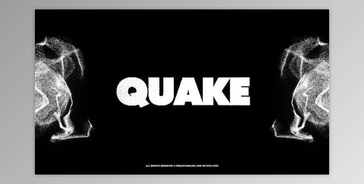Quake! The Black Typography (Videohive 23708113) - AE Project