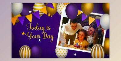 Happy Birthday Slideshow 4 (Videohive 34382160) - AE Project