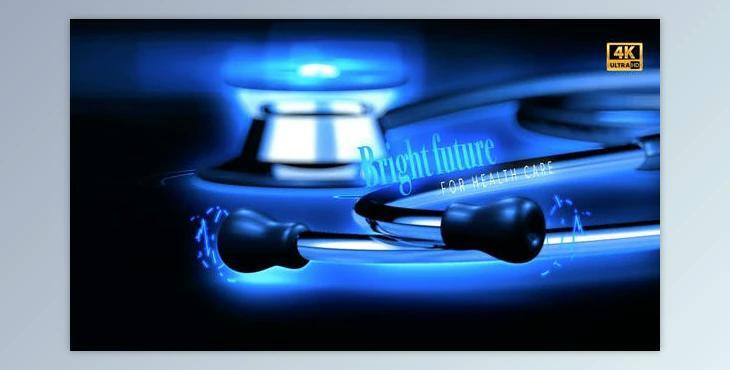 Blue Futuristic Stethoscope Opener (Videohive 24701589) - AE Project