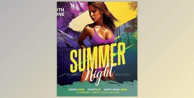 Summer Night Flyer GraphicRiver-30446952