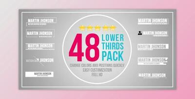 48 Lower Thirds Pack (Videohive 12725841)