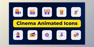 Cinema Animated Icons (Videohive 51013259) - AE Project