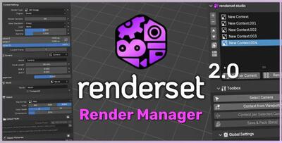 BlenderMarket – Render Manager Addon Renderset v2.0.1