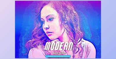 Modern Sketch Photoshop Action CreativeMarket-5467530