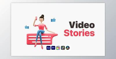 Explainer Girl Video Stories (Videohive 50622965) - AE Project