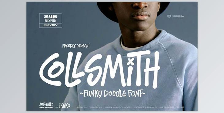 Collsmith - Funky Doodle Font Creative Market - 92181074