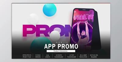 Mobile App Promo Typography B105 (Videohive 33323163) - AE Project