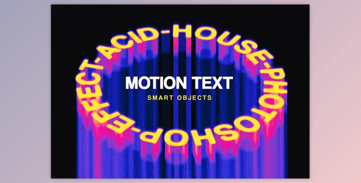 Round Acid Melting Text Effect - 92074826