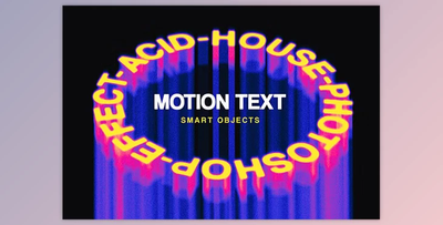 Round Acid Melting Text Effect - 92074826