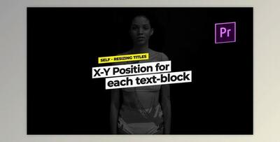 Quick Simple Titles - Self Resizing Boxes - MOGRT (Videohive 23391881)