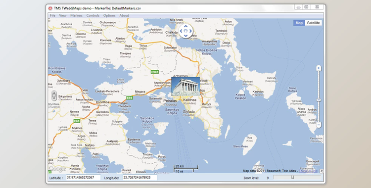 TMS VCL WebGMaps v3.2.0.1 (14 Jul 2020) for D10.4 Sydney + CRACK