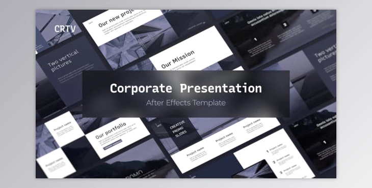 CRTV Clean Corporate Presentation (VideoHive 32617915) - AE Project