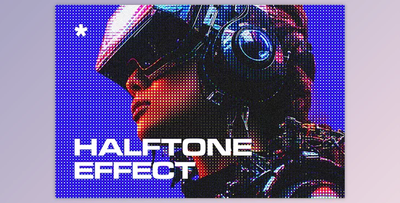 Bright Halftones Photo Effect - 280644809