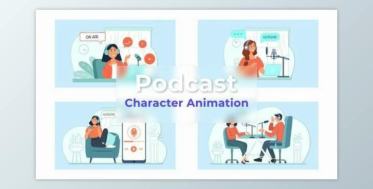 Pod Cast Explainer And Animation Scene Pack (Videohive 36861972) - AE Project