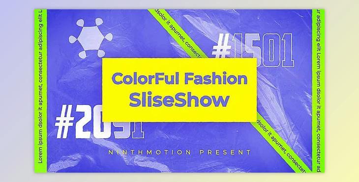Colourful Fashion Plastic SlideShow (Videohive 36447434) - AE Project