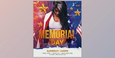 Memorial Day Flyer GraphicRiver-31018211 (PSD)