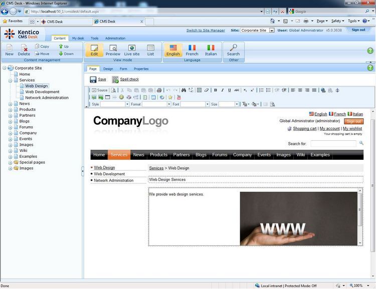 Kentico Xperience CMS v12.0