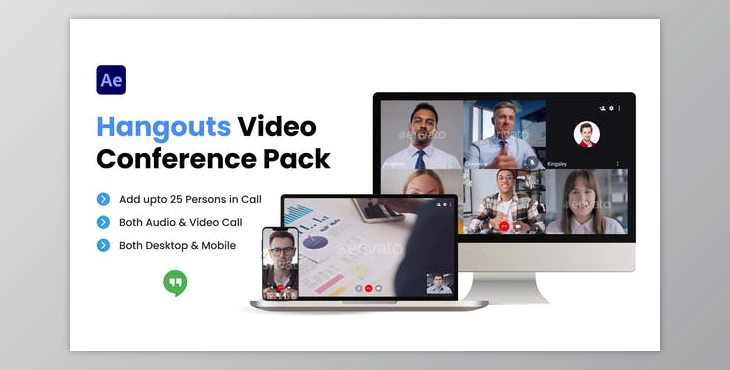Hangouts Video Conference Pack (Videohive 36353345) - AE Project