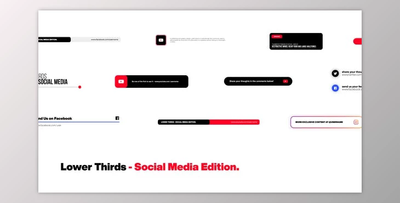 Lower Thirds – Social Media Edition (Videohive 39637254) - AE Project